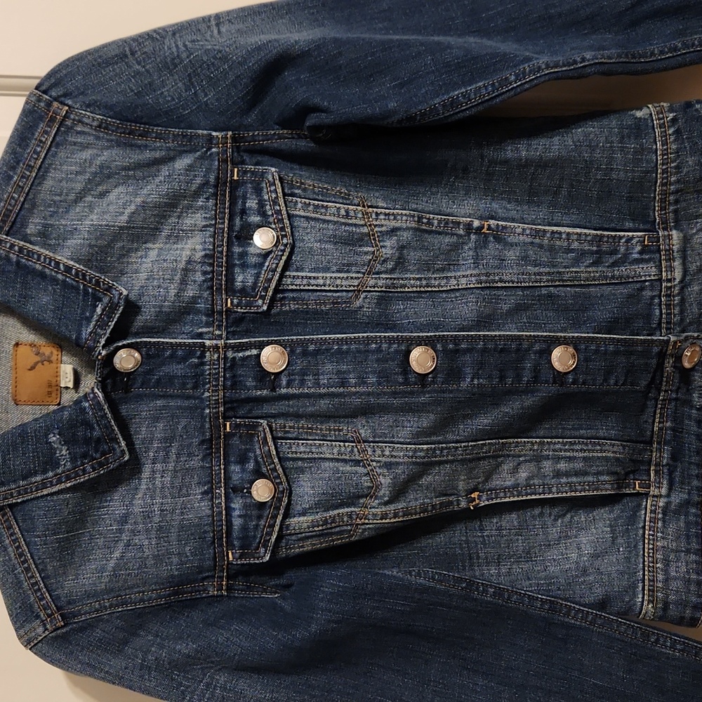 American Eagle Outfitters Blue Denim Jean Jacket - Picture 2 of 8